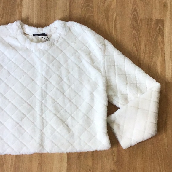 Zara Faux Fur Sweater - Picture 2 of 16